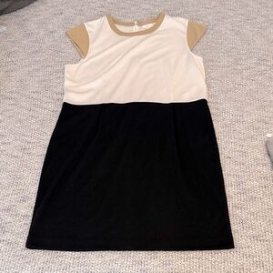 Stylish Black and Cream Woman’s Dress XL